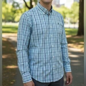 Simply Southern | Live Like a Local Cotton Blend Button Down Plaid Shirt